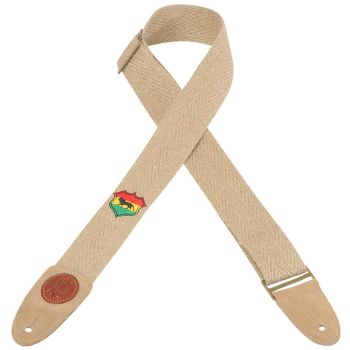 LEVY'S - Mssh8-001 tracolla per chitarra elettrica in Canapa Rastafarian Lion design