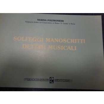 RUGGINENTI - Poltronieri Solfeggi Manoscritti Dettati Musicali