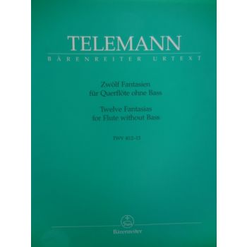 BARENREITER - Telemann 12 Fantasias For Flute Without Bass
