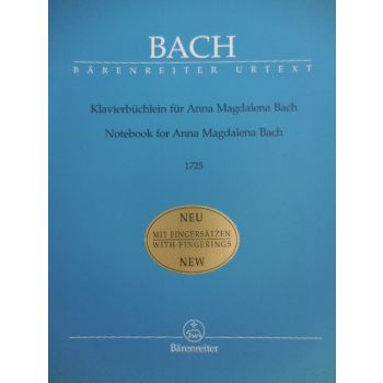 BARENREITER - Johann Sebastian Bach Notebook For Anna Magdalena Bach