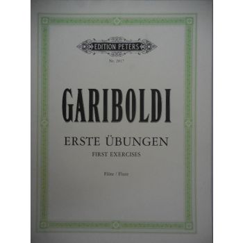 EDITION PETERS - Gariboldi Erste Ubungen First Exercises Fur Flote