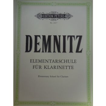 EDITION PETERS - Demnitz Elementarschule Fur Klarinette