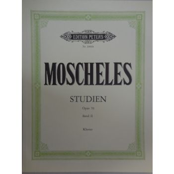 EDITION PETERS - Moscheles Studi Op. 70 Band.ii Per Pianoforte