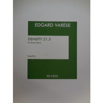 RICORDI - E.Varese Density 21.5 For Flute Alone