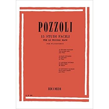 RICORDI - Pozzoli 15 Studi Facili Per Piccole Mani Per Piano