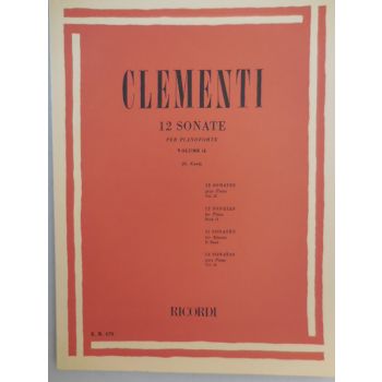 RICORDI - Clementi 12 Sonate Per Pianoforte Vol. Ii
