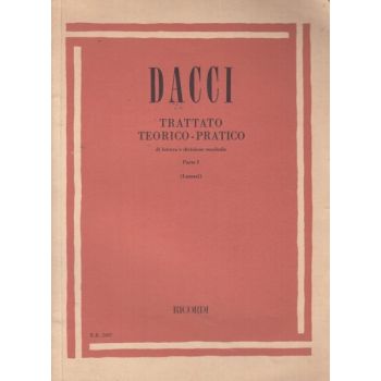 RICORDI - Dacci Trattato Teorico Pratico Parte I