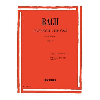 RICORDI - Bach Invenzioni A Tre Voci Per Pianoforte