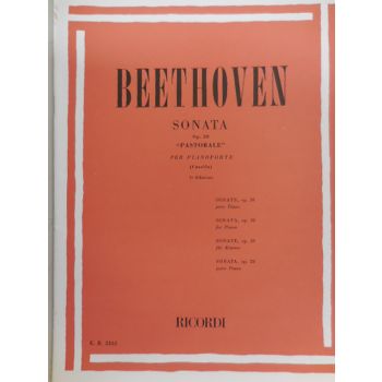 RICORDI - Beethoven Sonata "pastorale" Op.28 Per Pianoforte