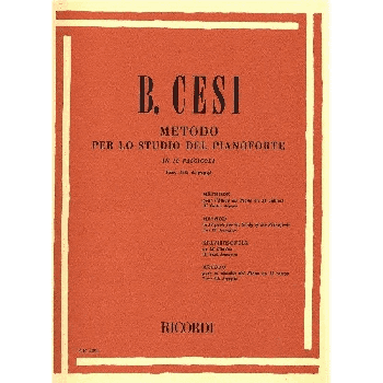 RICORDI - B.Cesi Metodo Per Pianoforte Fasc.III Arpeggi