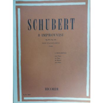 RICORDI - Schubert 8 Improvvisi Op.90,op.142