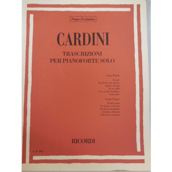 RICORDI - Cardini Trascrizioni Per Pianoforte Paoli/Tenco