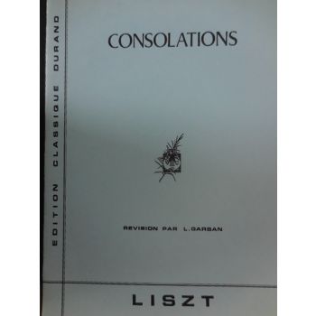 RICORDI - Liszt Consolations Per Pianoforte