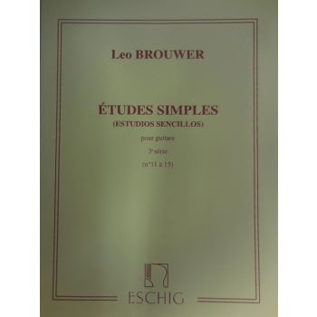 ESCHIG - L.Brouwer Etudes Simples Pour Guitare (n¦11 A 15