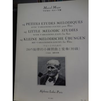 LEDUC - Marcel Moyse 24 Petites Etudes Melodiques Avec Variations Flute