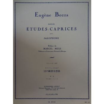 LEDUC - E.Bozza 12 Etudes-Caprices Pour Saxophone