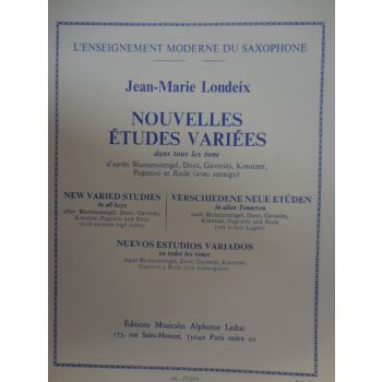 LEDUC - Jean Marie Londeix Nouvelles Etudes Variees Pour Saxophone