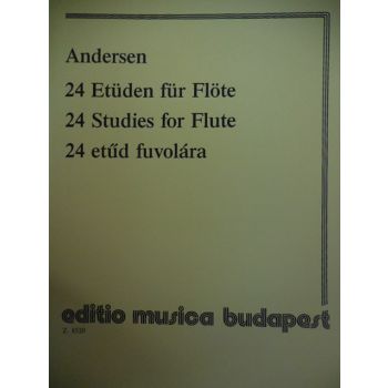 EDITIO MUSICA BUDAPEST - Andersen 24 Etuden Fur Flote