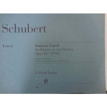 G.HENLE VERLAG - Schubert Fantasie F-moll Fur Klavier Zu Vier Hande