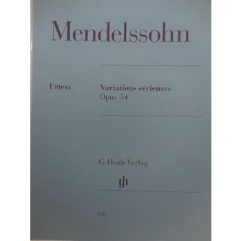 G.HENLE VERLAG - Mendelssohn Variations Serieuses Op 54 Per Pianofo