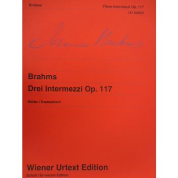 SCHOTT - Brahms Drei Intermezzi Op.117