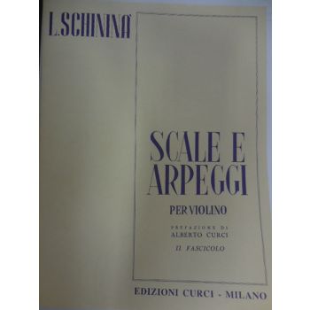 CURCI - L.Schinina' Scale E Arpeggi Per Violino Fasc.II