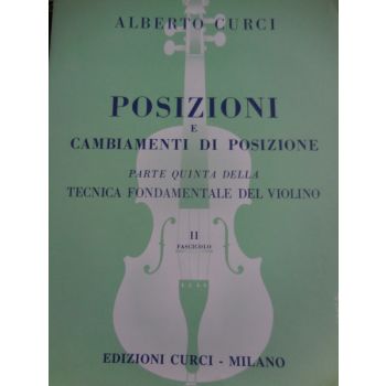 CURCI - Posizioni E Cambiamenti Di Posizione Curci X Violino