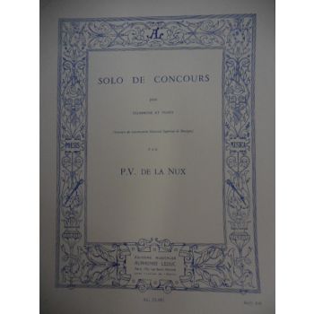 LEDUC - P.V. De La Nux Solo De Concours Pour Trombone Et Piano
