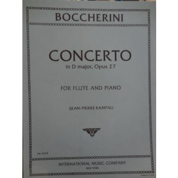 INTERNATIONAL MUSIC COMPANY - Boccherini Concerto In D Major Op 27 For Flute And piano