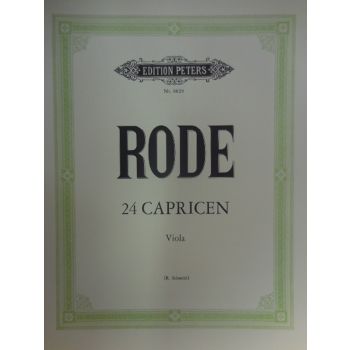 EDITION PETERS - Rode 24 Capricen For Viola