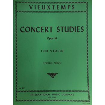 INTERNATIONAL MUSIC COMPANY - Vieuxtemps Concert Studies Op 16 For Violin