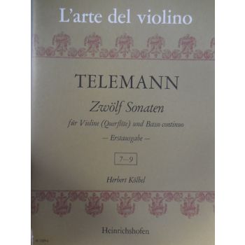 EDIZIONI MUSICALI RIUNITE - Telemann Zwolf Sonaten Fur Violine Und Basso Conti