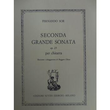 SUVINI ZERBONI - F.Sor Seconda Grande Sonata Op.25 Per Chitarra