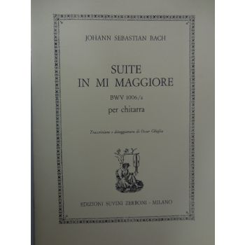 SUVINI ZERBONI - J.S.Bach Suite In Mi Maggiore Per Chitarra Bwv100