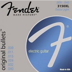 FENDER - 3150XL Extra Light Original Bullets Pure Nickel 009-.040 0733150402 muta per chitarra elettrica