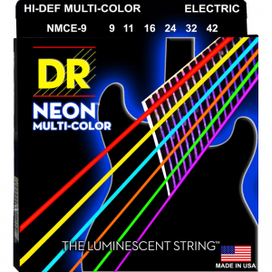 DR - Mce-9 Multi Color Ce 9 42 lite muta di corde per chitarra elettrica