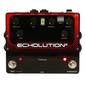 PIGTRONIX - Echolution 2 Modulation Multi-Tap Delay Programmabile effetto a pedale per chitarra elettrica
