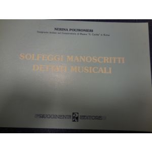 RUGGINENTI - Poltronieri Solfeggi Manoscritti Dettati Musicali
