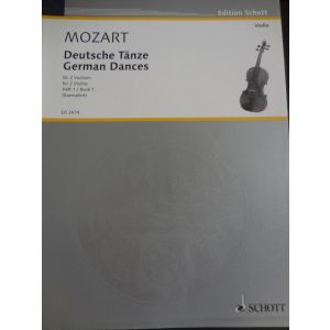 SCHOTT - Mozart Deutsche Tanze For 2 Violins