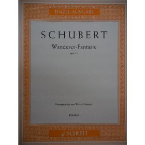 SCHOTT - Schubert Wanderer-fantasie Op 15 Per Pianoforte