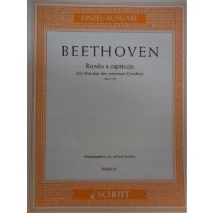 SCHOTT - Beethoven Rondo A Capriccio Op 129 Per Pianoforte