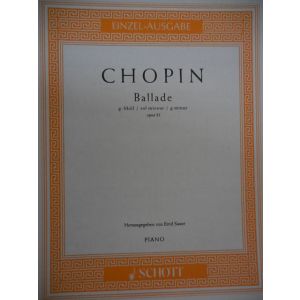 SCHOTT - Chopin Ballade Op 23 Per Pianoforte