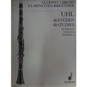 SCHOTT - A.Uhl 48 Etuden Fur Clarinette Book I