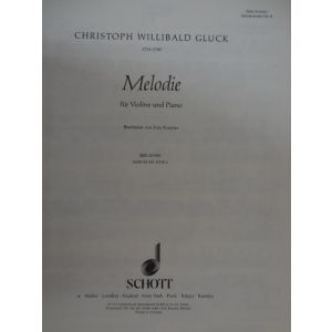 SCHOTT - Gluck Melodie Fur Violine Und Piano