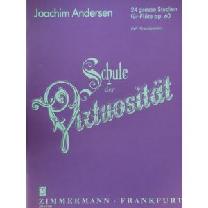 ZIMMERMANN - J.Andersen "schule Der Virtuositat" 24 Gros. Studi