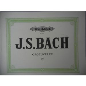 EDITION PETERS - J.S.Bach Orgelwerke IV
