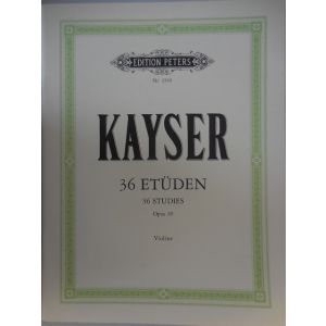 EDITION PETERS - Kayser 36 Studies Op 20 Per Violino