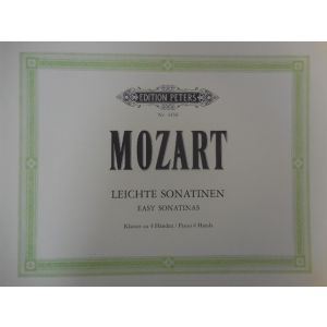 EDITION PETERS - Mozart Leichte Sonatinen Per Pianoforte A 4 Mani