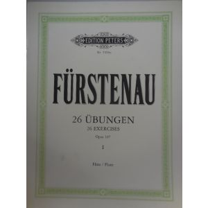 EDITION PETERS - Furstenau 26 Ubungen 26 Exercises Op 107 Vol. I Fu
