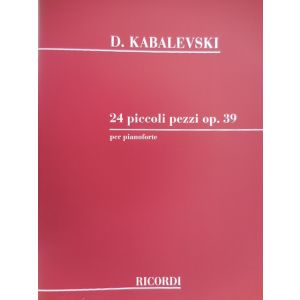 RICORDI - D.Kabalevski 24 Piccoli Pezzi Op 39 Per Pianoforte